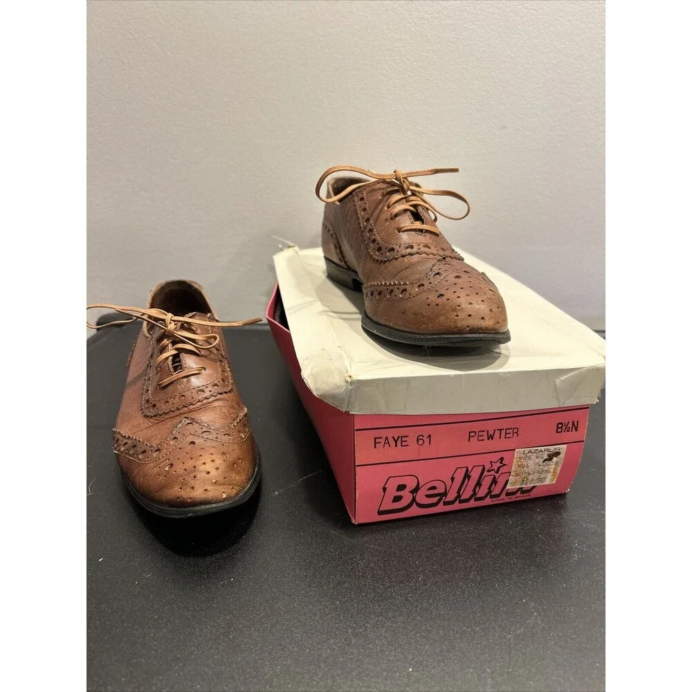 BELLINI Faye LOAFER SHOES Brown 8.5N Vintage W Box